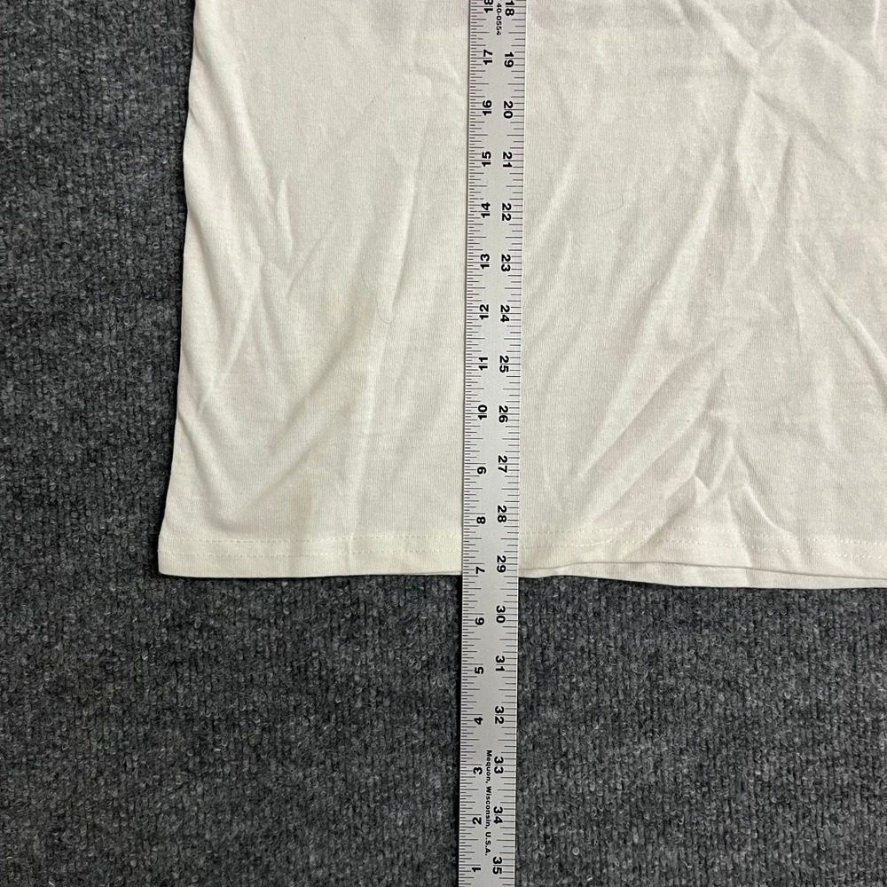 Ford Muscle Tee Mens Size M White 1966 Mustang Graphic Sleeveless Cotton Shirt - Picture 6 of 8
